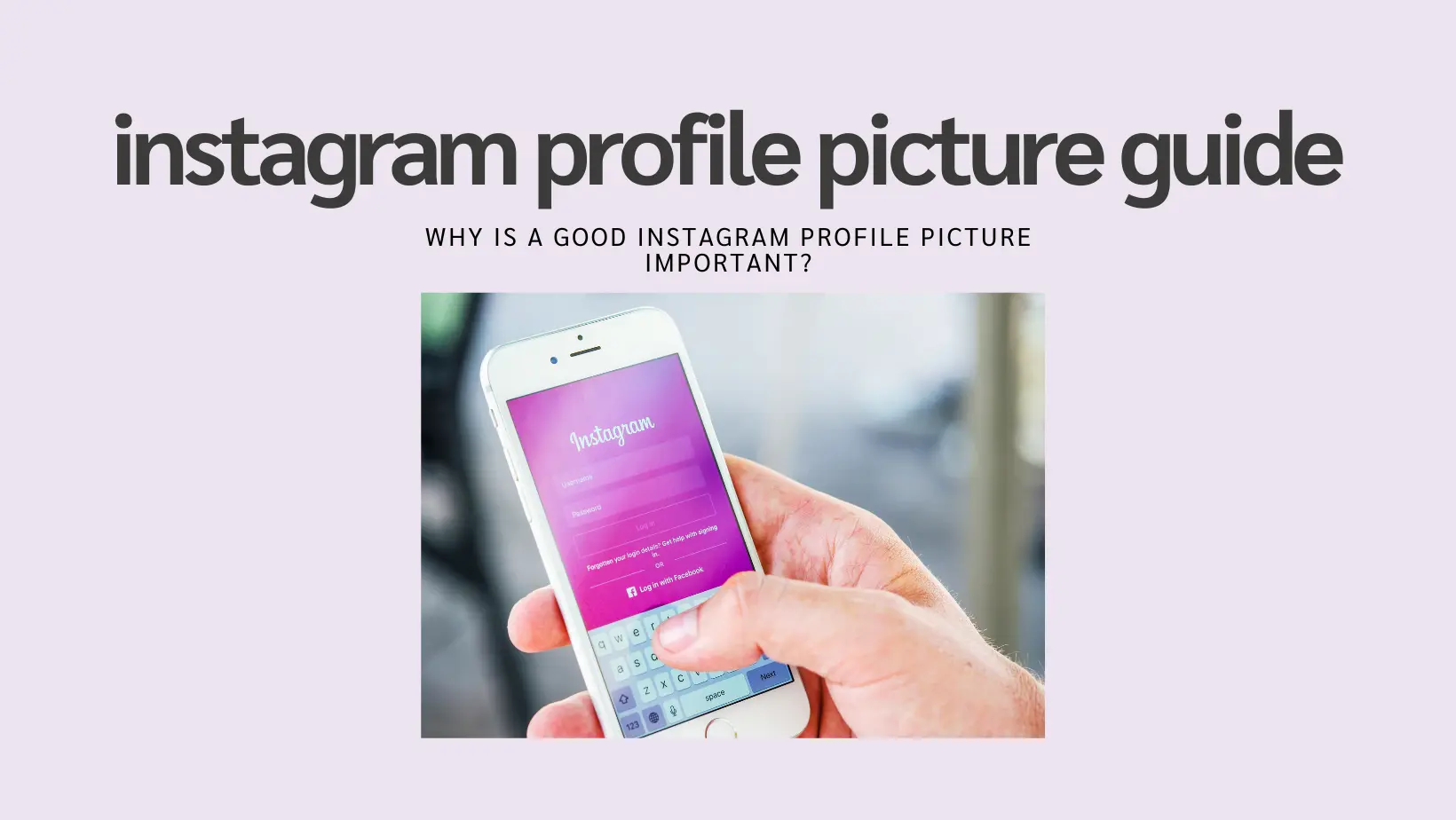 Instagram Profile Picture Guide 2024